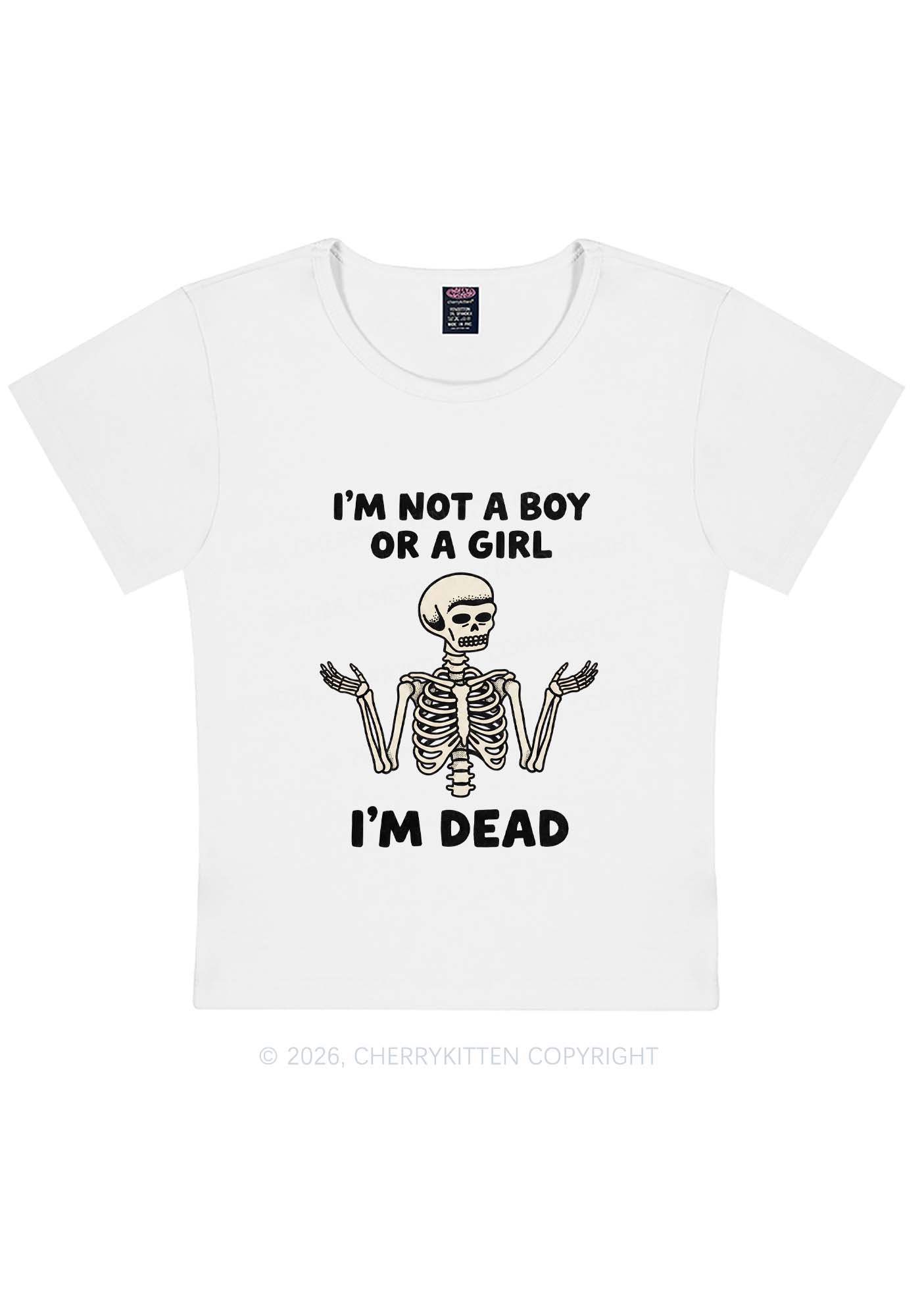 Im Not A Boy Or A Girl Pride Y2K Baby Tee Cherrykitten