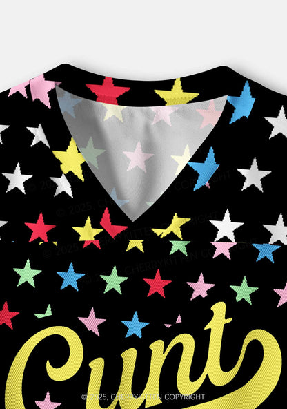 Custom Colourful Star Cxxt Y2K Crop Sport Jersey Shirts Cherrykitten