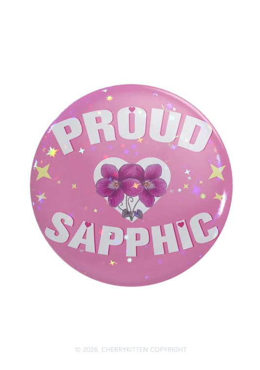 Proud Sapphic Pride 1Pc Y2K Pin Badge Cherrykitten
