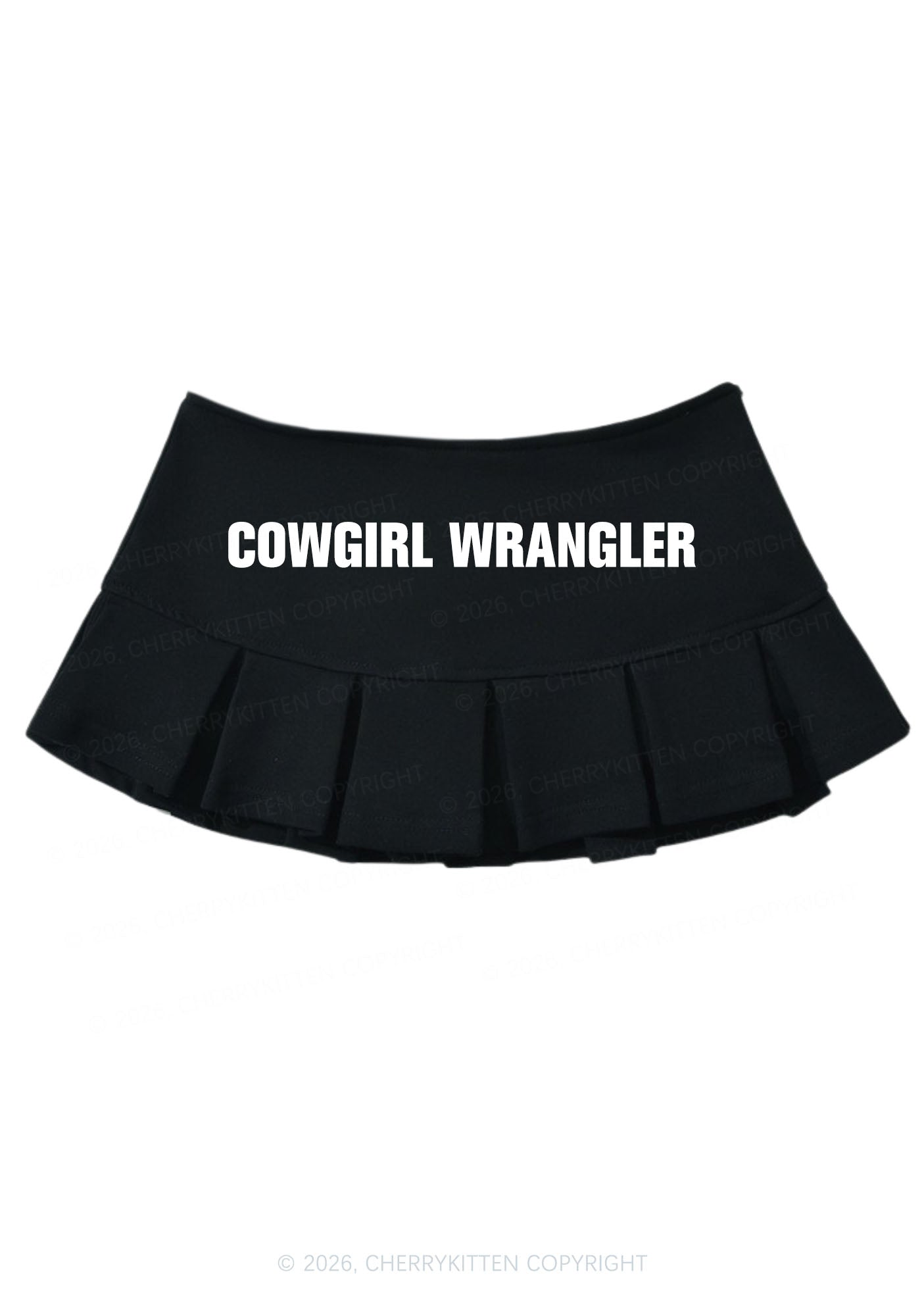 Cowgirl Wrangler Pride Y2K Mini Pleated Skirts Cherrykitten
