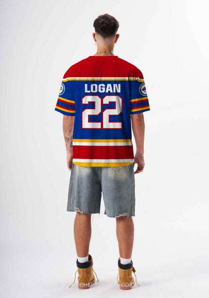 I Love Four Hockey Boys JL Y2K Sport Jersey Shirts Cherrykitten