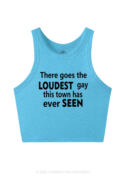 The Loudest Gay Y2K Crop Tank Top Cherrykitten