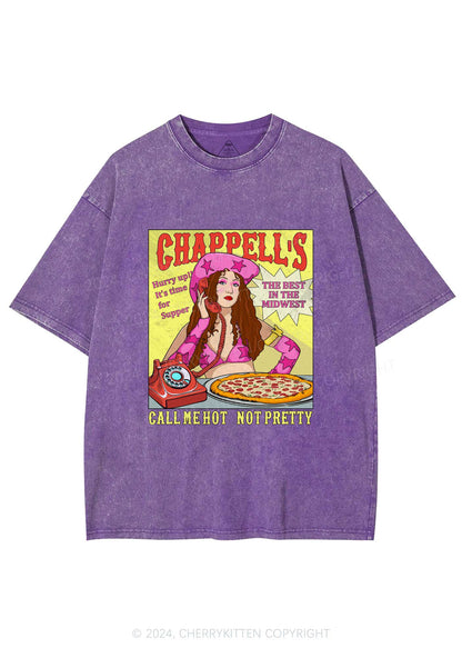 Call Me Hot Y2K Washed Tee Cherrykitten
