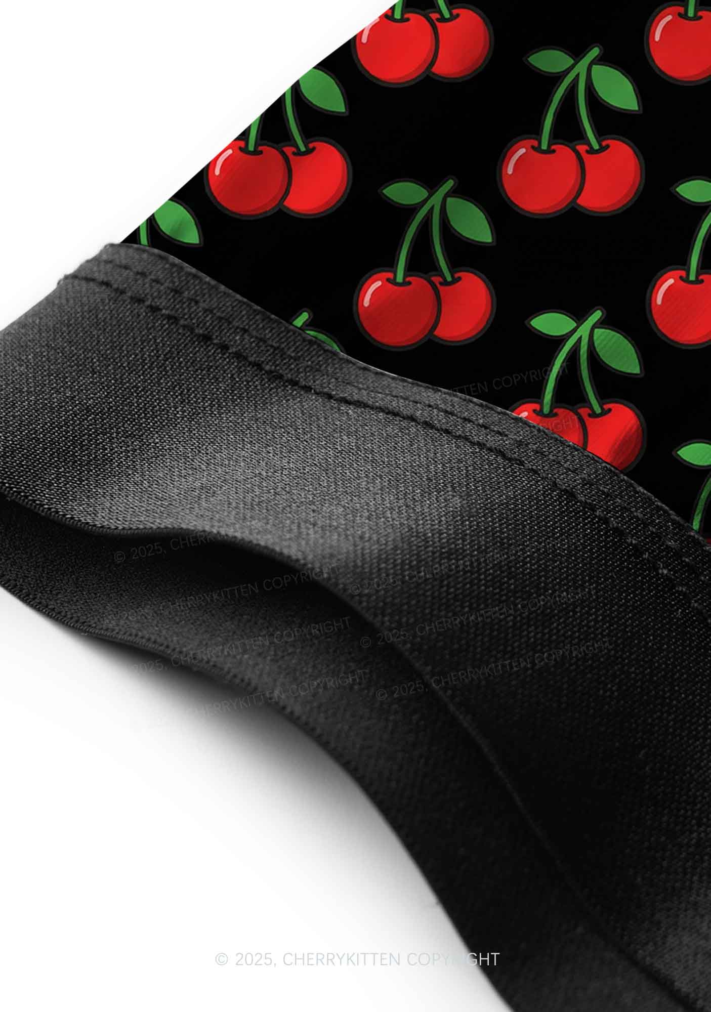 Black Cherry Y2K Print Men Boxer Briefs Cherrykitten