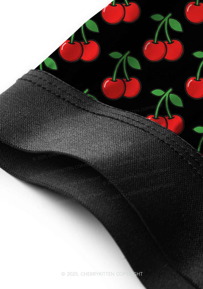 Black Cherry Y2K Print Men Boxer Briefs Cherrykitten