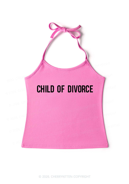 Child Of Divorce Y2K Halter Neck Cami Cherrykitten