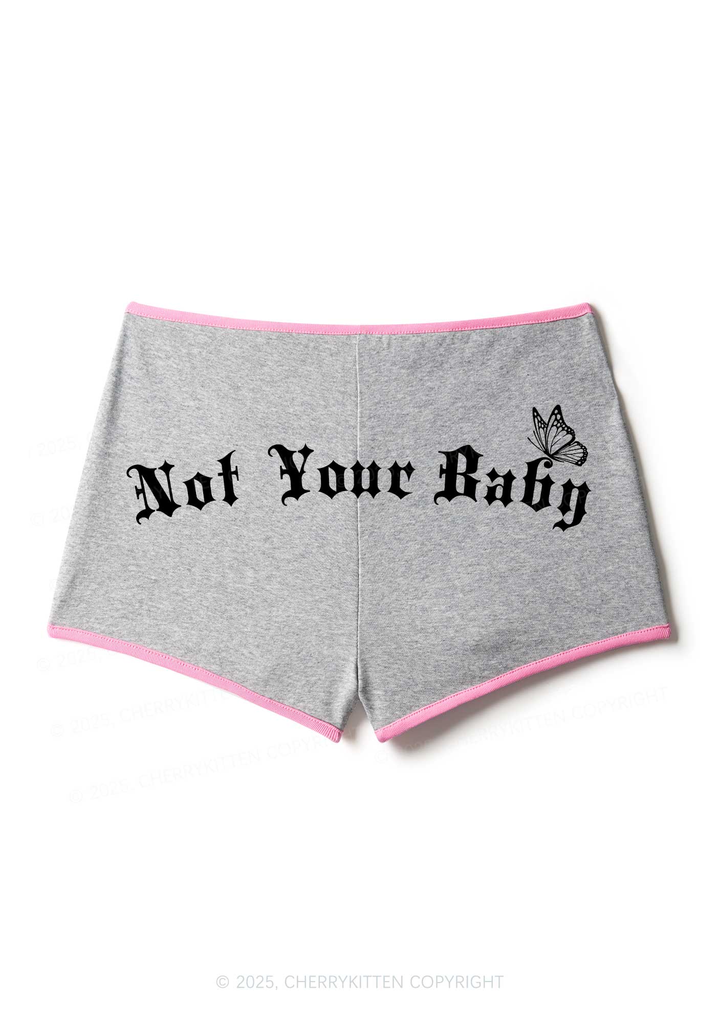 Not Your Baby Y2K Booty Shorts Cherrykitten