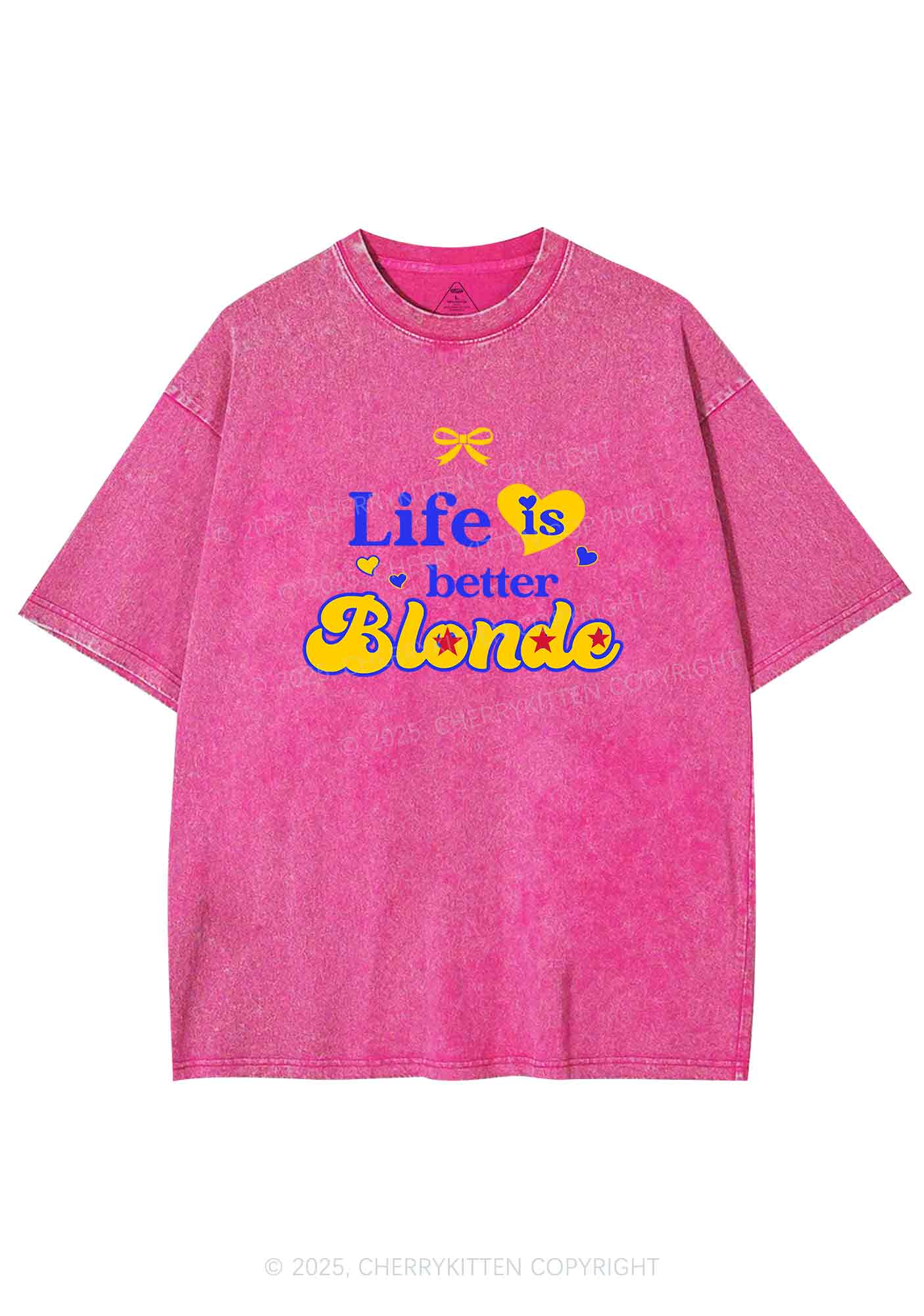 Better Blonde Y2K Shirts Washed Tee Cherrykitten