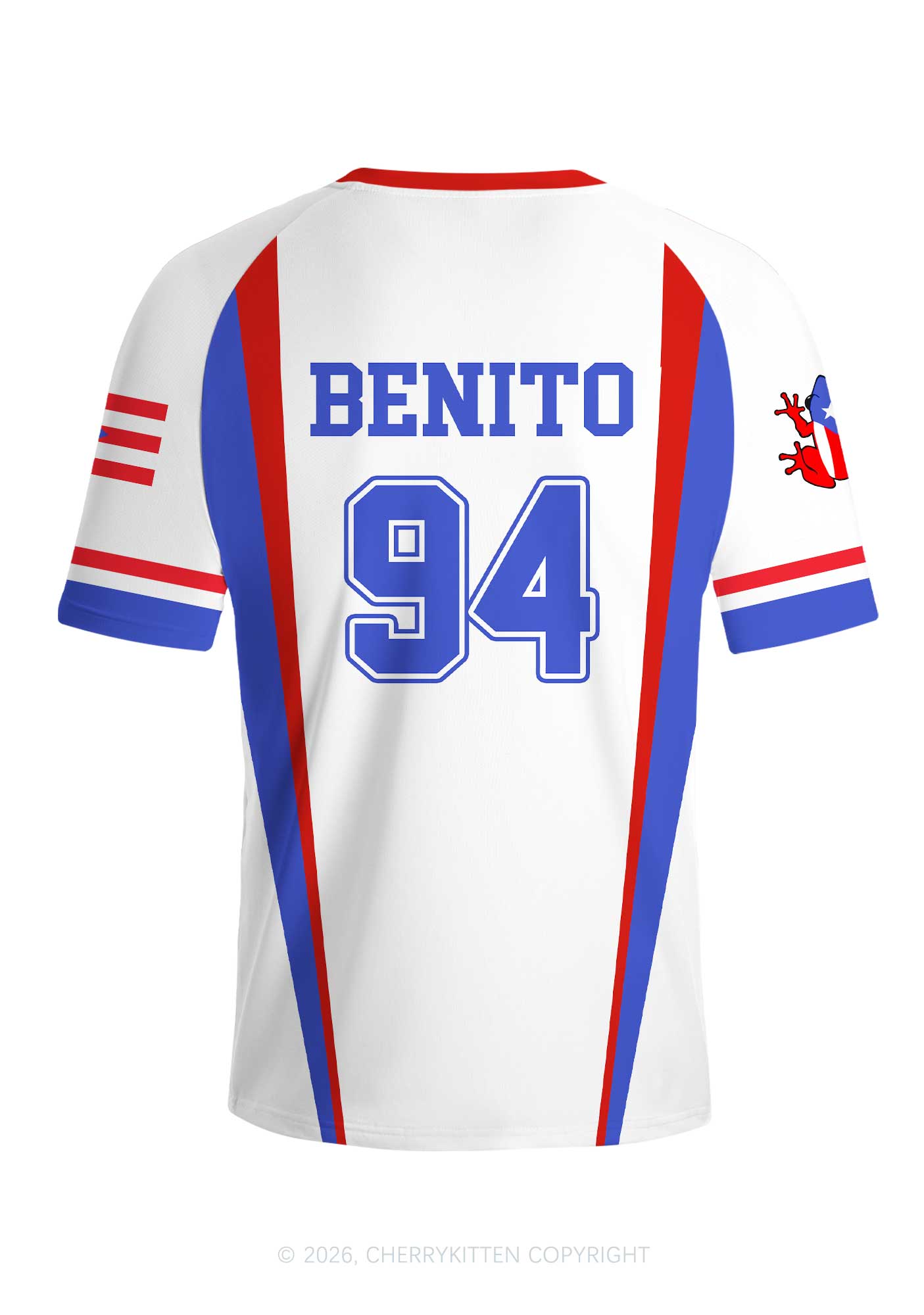 White Football Bunny Y2K Football Jersey Shirts Cherrykitten