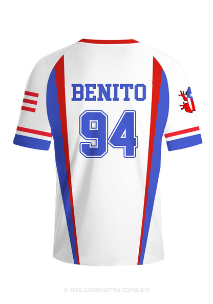 White Football Bunny Y2K Football Jersey Shirts Cherrykitten