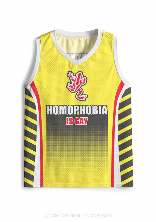 Custom Homophobia Gay Frog Pride Y2K Sport Jersey Tank Cherrykitten