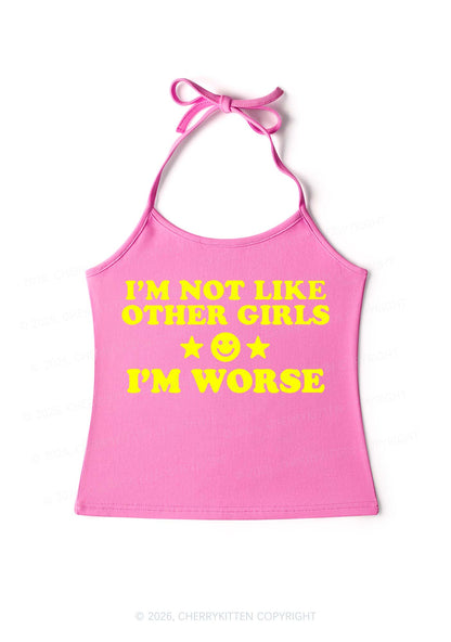 Im Worse Y2K Halter Neck Cami Cherrykitten
