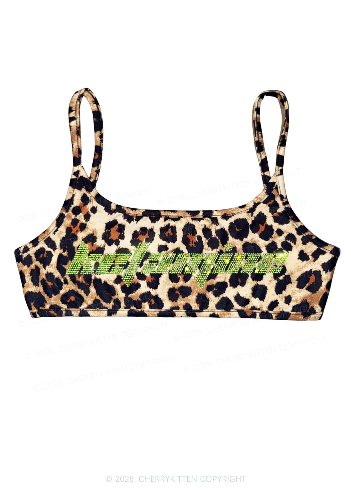 Rhinestone Ketamxxe Y2K Super Crop Cami Cherrykitten