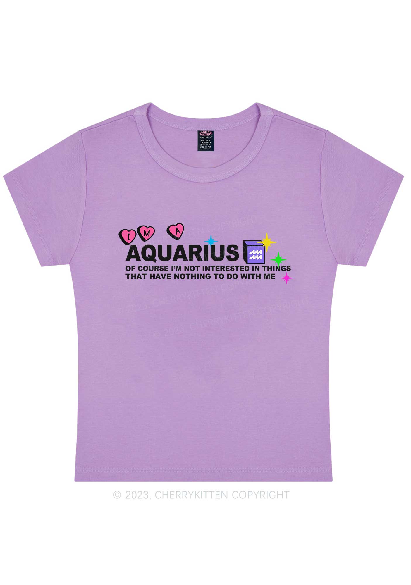 I'm A Aquarius Y2K Baby Tee Cherrykitten