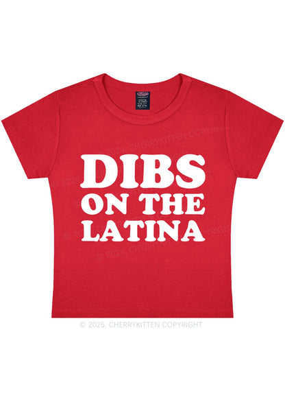 Dibs On The Latina Y2K Baby Tee Cherrykitten