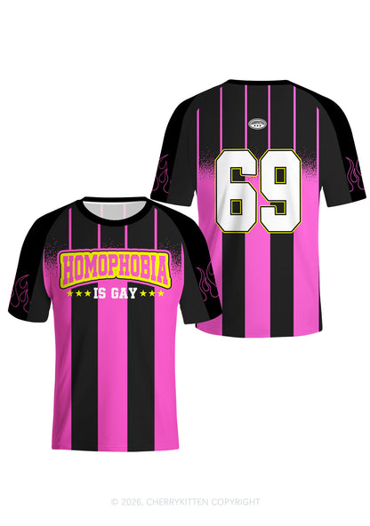 Homophobia Gay Pride Y2K Football Jersey Shirts Cherrykitten