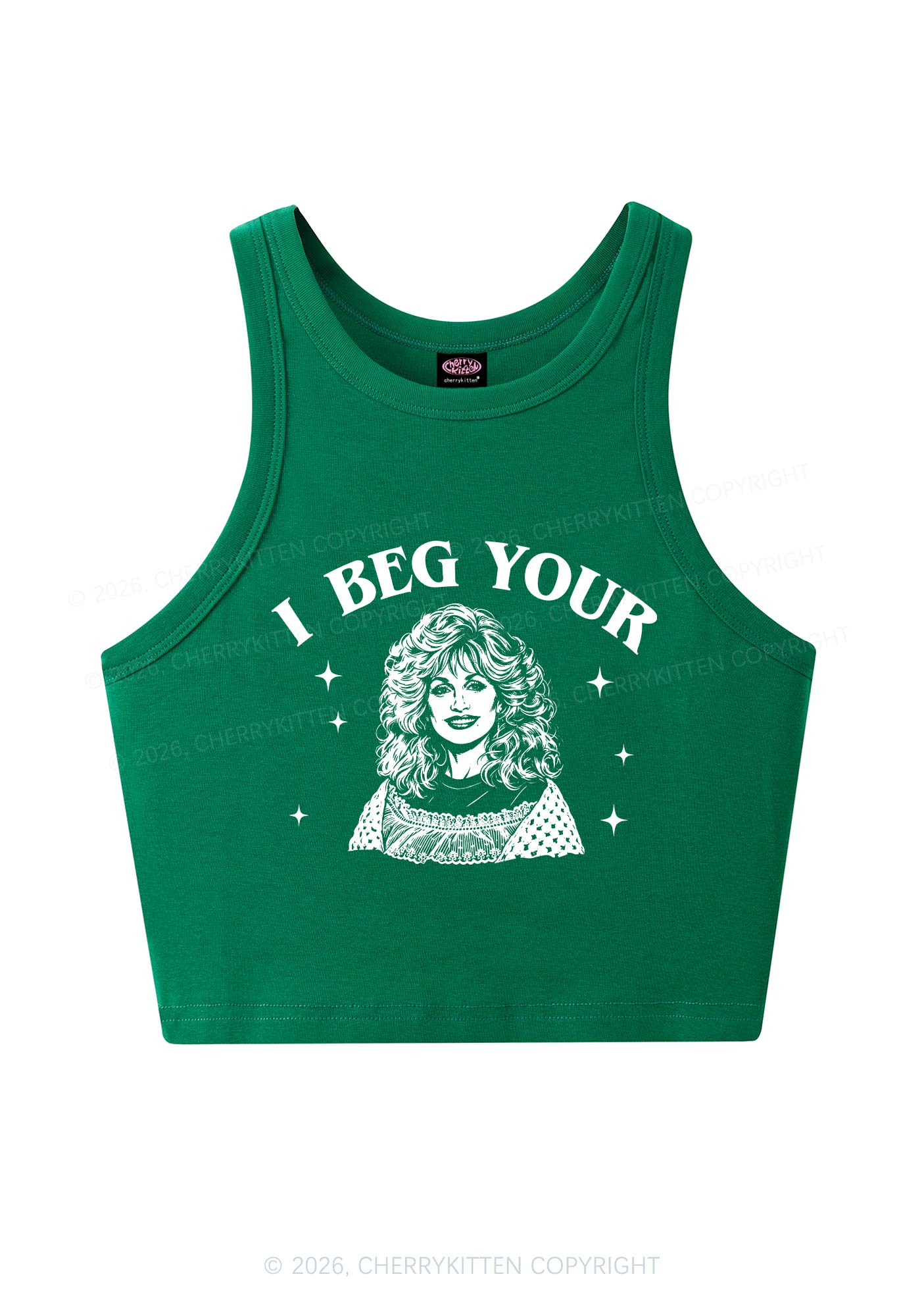 I Beg Your DP Y2K Crop Tank Top Cherrykitten