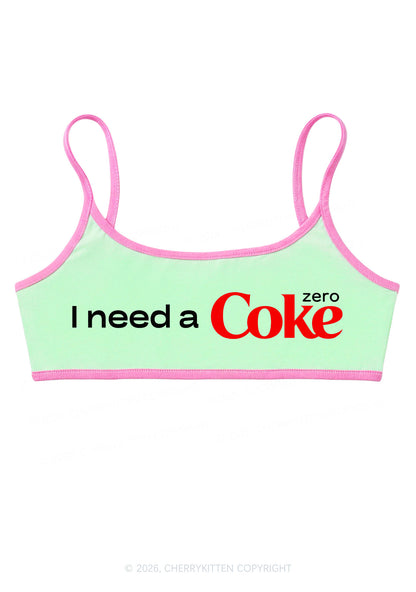 I Need A Cola Y2K Super Crop Cami Cherrykitten