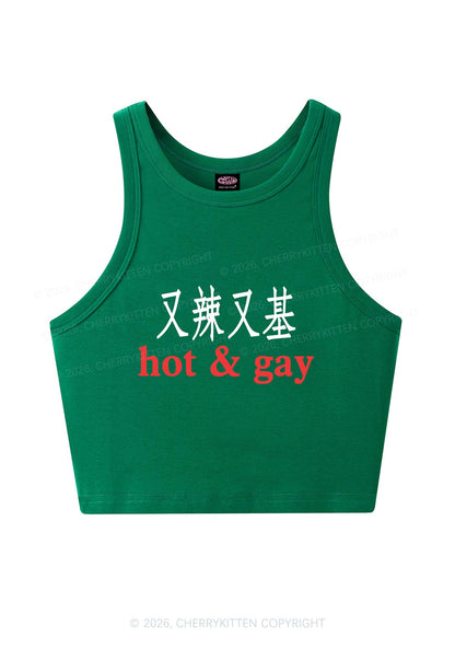 Hot Gay Pride Y2K Crop Tank Top Cherrykitten