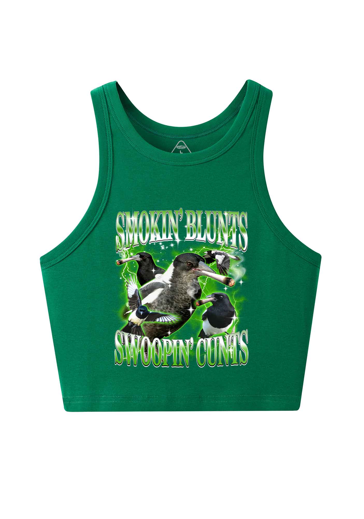 Smokin Blunts Swoopin Cxxts Y2K Crop Tank Top Cherrykitten