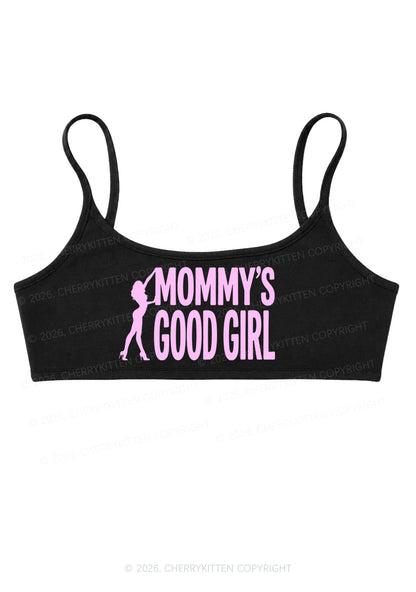 Mommys Good Girl Y2K Super Crop Cami Cherrykitten