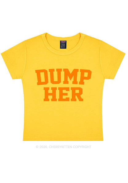 Dump Her Y2K Baby Tee Cherrykitten
