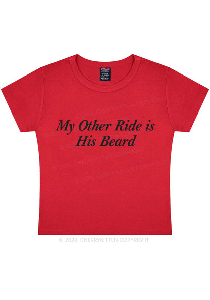 Ride His Beard Y2K Baby Tee Cherrykitten