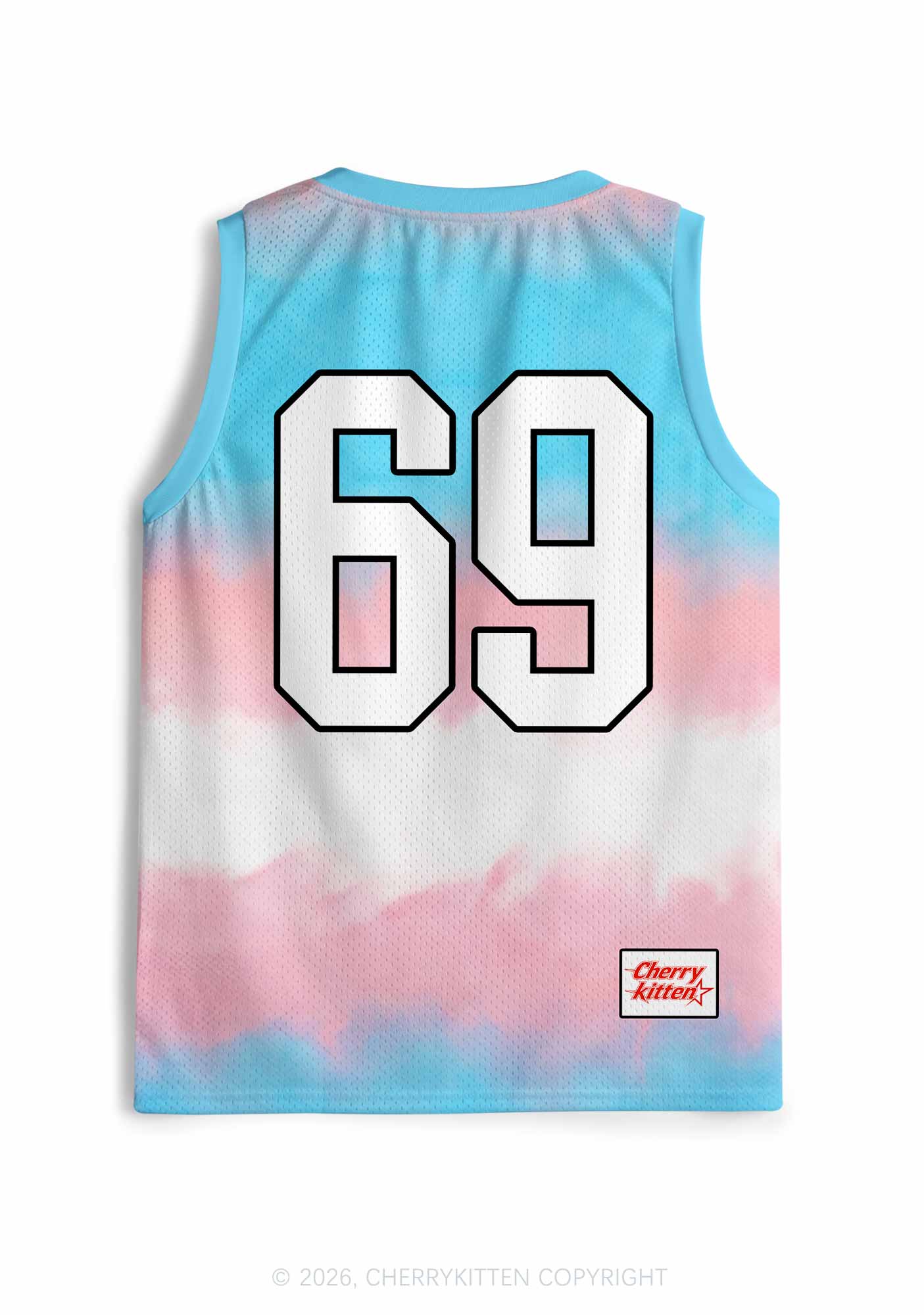 Custom Transgender Flag Pride Y2K Sport Jersey Tank Cherrykitten
