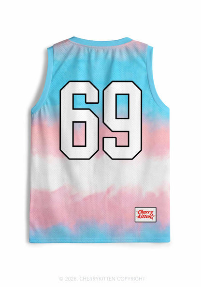 Custom Transgender Flag Pride Y2K Sport Jersey Tank Cherrykitten