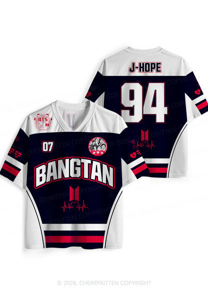 Black Korean Boys Y2K Sport Jersey Shirts Cherrykitten