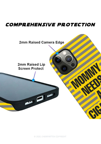 Mommy Needs A Cigarette Y2K Phone Case Cherrykitten