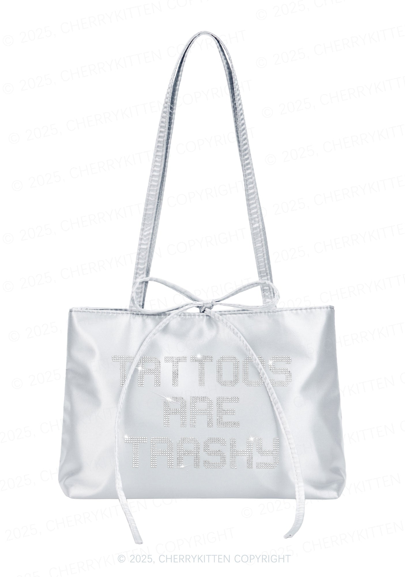 Rhinestone Tattoos Are Trashy Y2K Satin Bags Cherrykitten