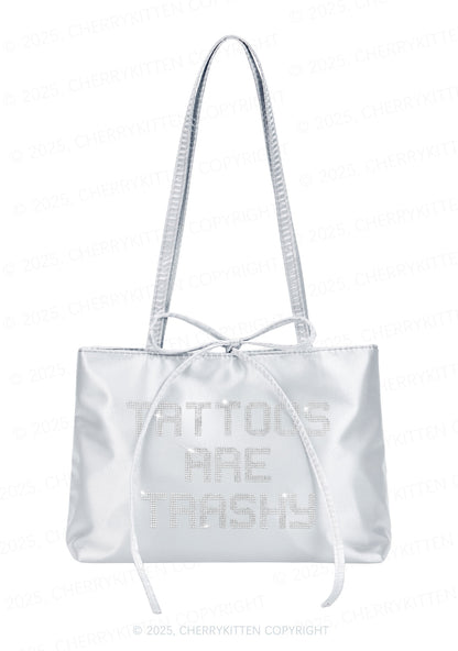 Rhinestone Tattoos Are Trashy Y2K Satin Bags Cherrykitten