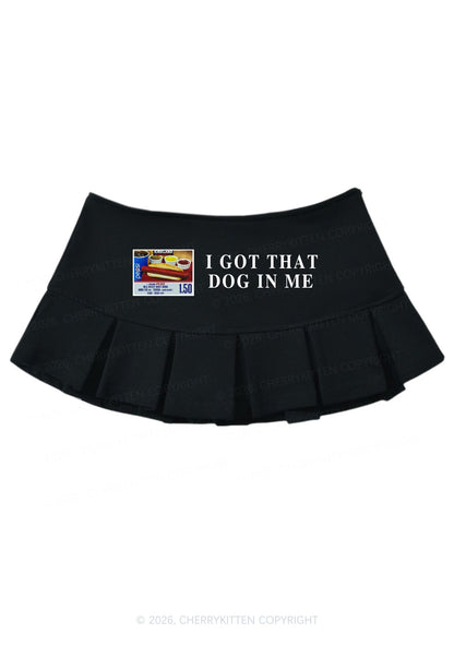 I Got That Hot Dog In Me Y2K Mini Pleated Skirts Cherrykitten