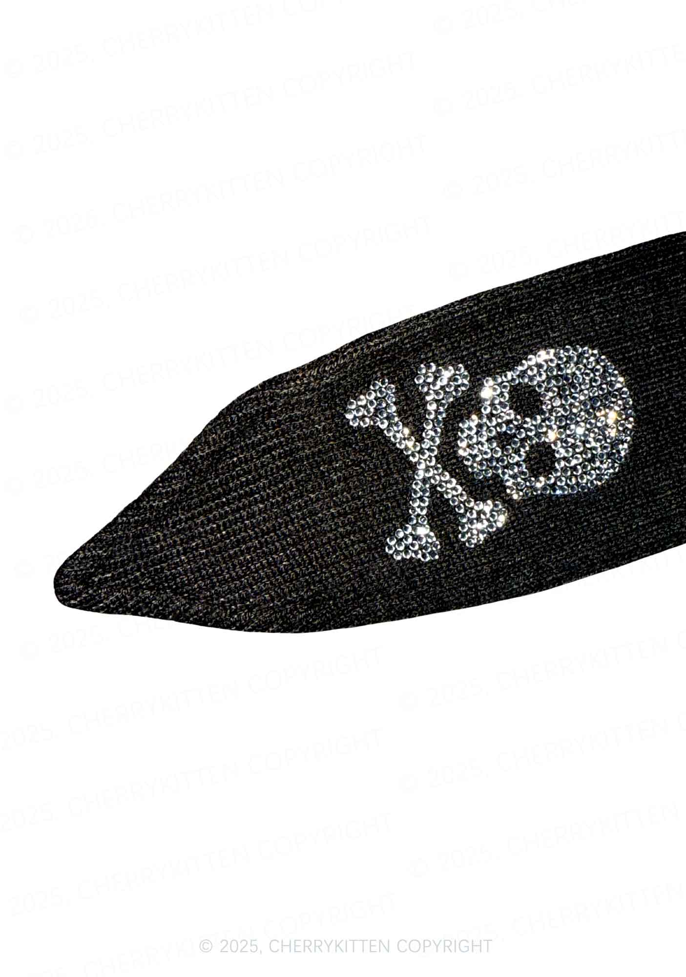 Rhinestone Maneater Y2K Bunny Ear Knitted Hat Cherrykitten