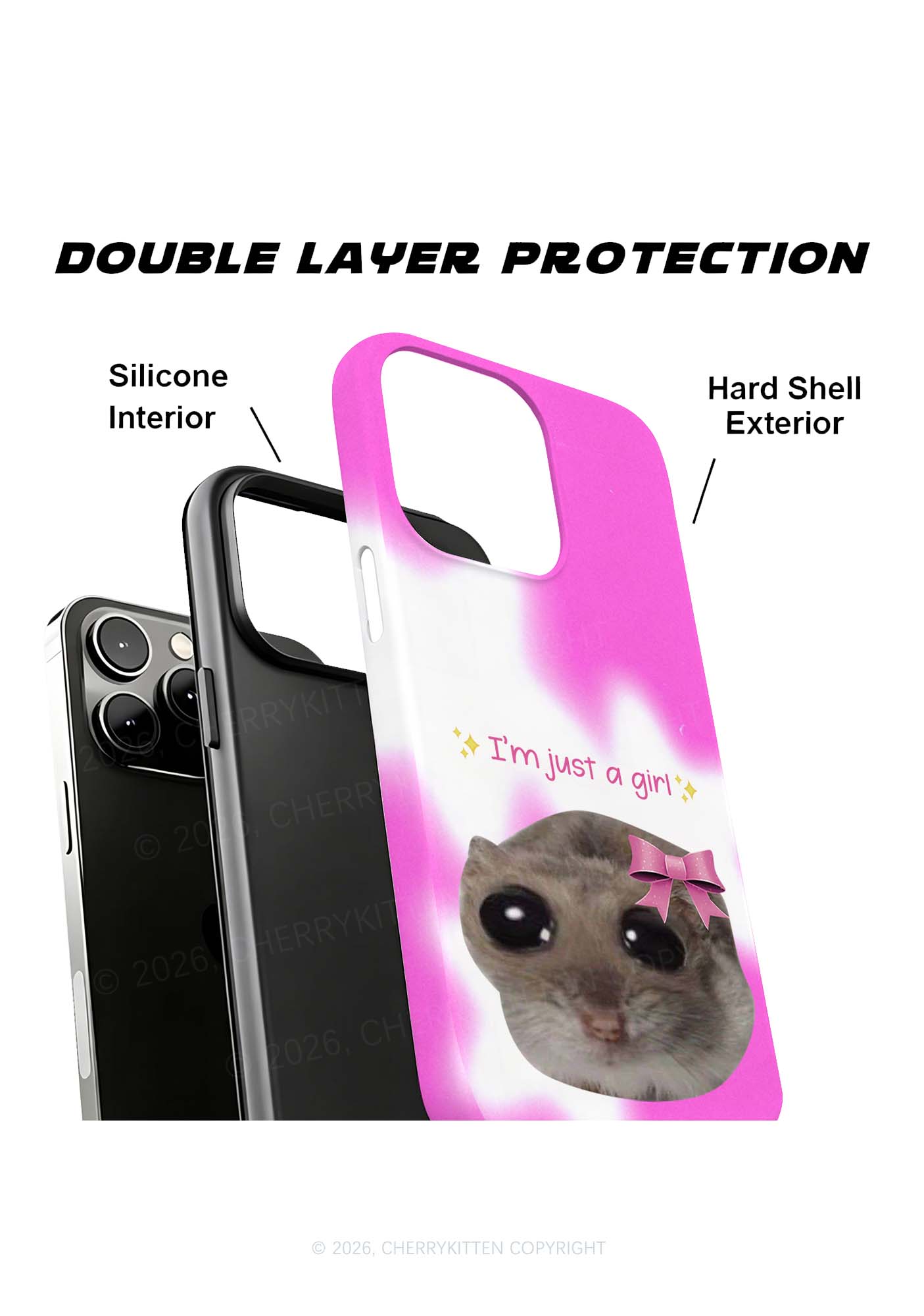 Im Just A Girl Y2K Phone Case Cherrykitten