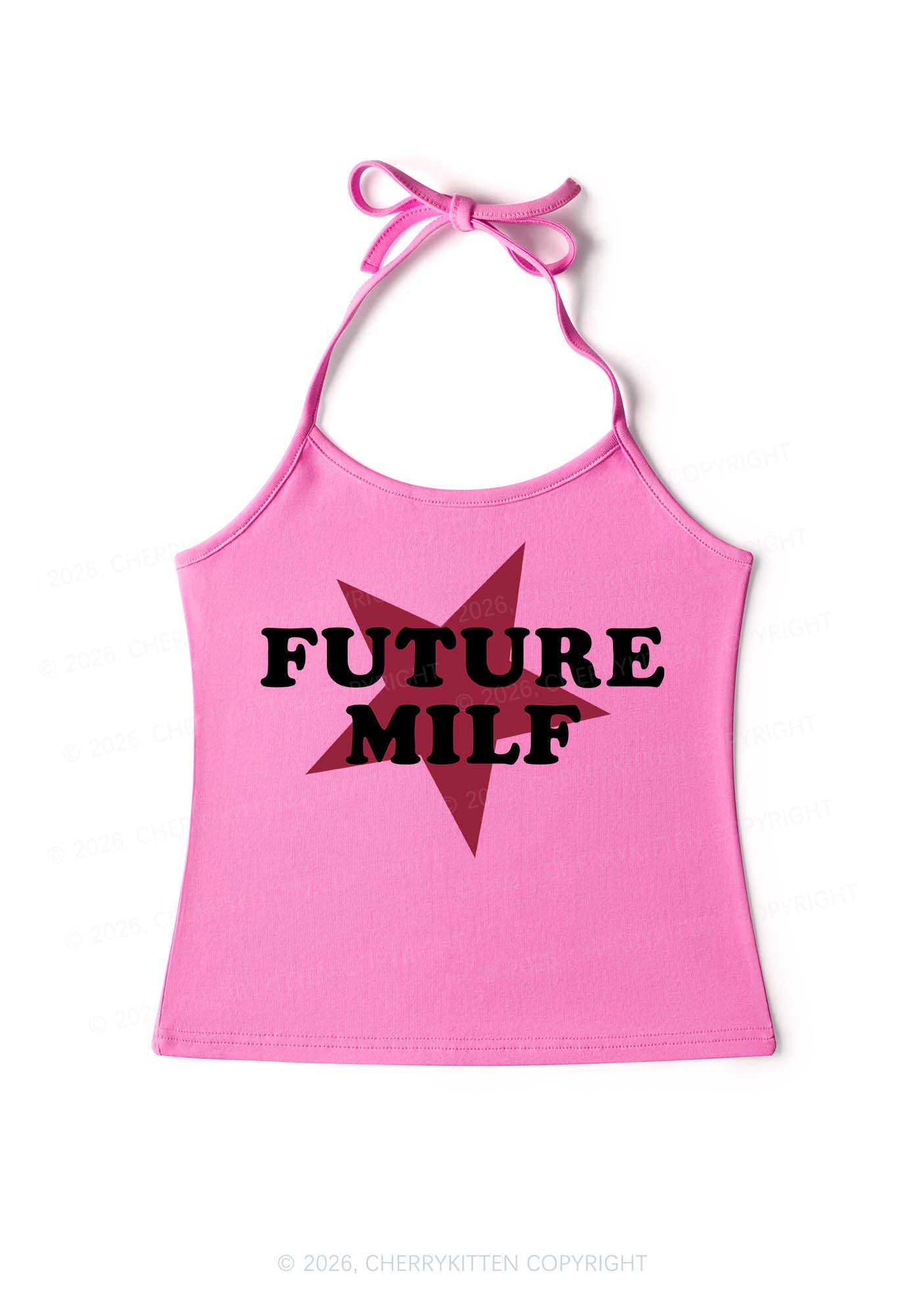 Future Mxxf Y2K Halter Neck Cami Cherrykitten