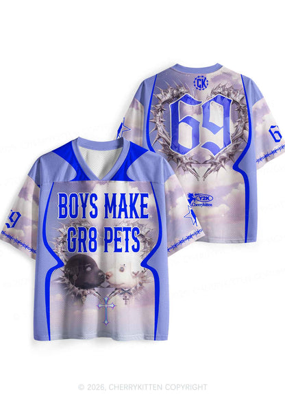 Boys Make Pets Dogs Y2K Sport Jersey Shirts Cherrykitten
