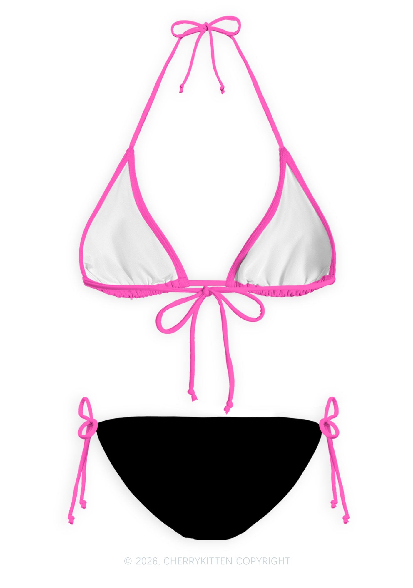 Good Girl Skulls Y2K Print Bikini Set Cherrykitten
