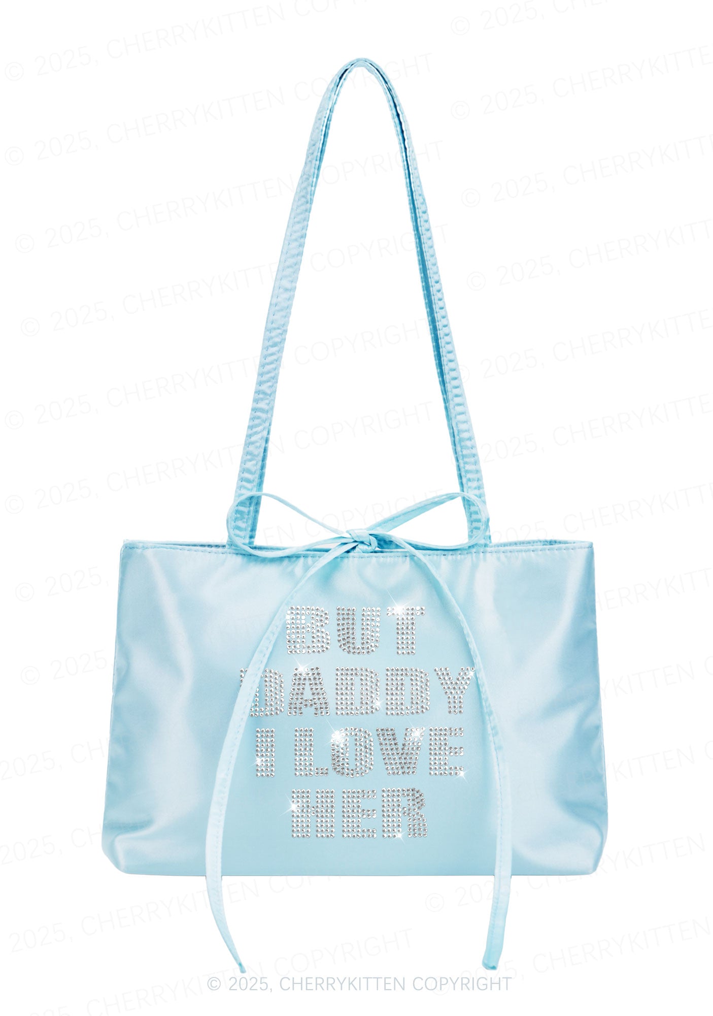 Rhinestone But Daddy I Love Her Pride Y2K Satin Bags Cherrykitten