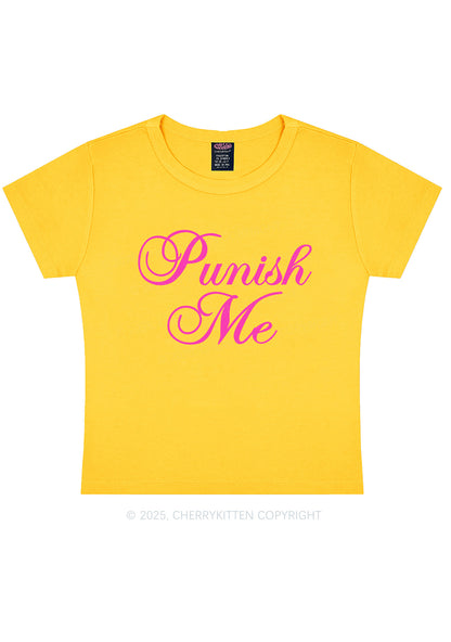 Punish Me Y2K Baby Tee Cherrykitten