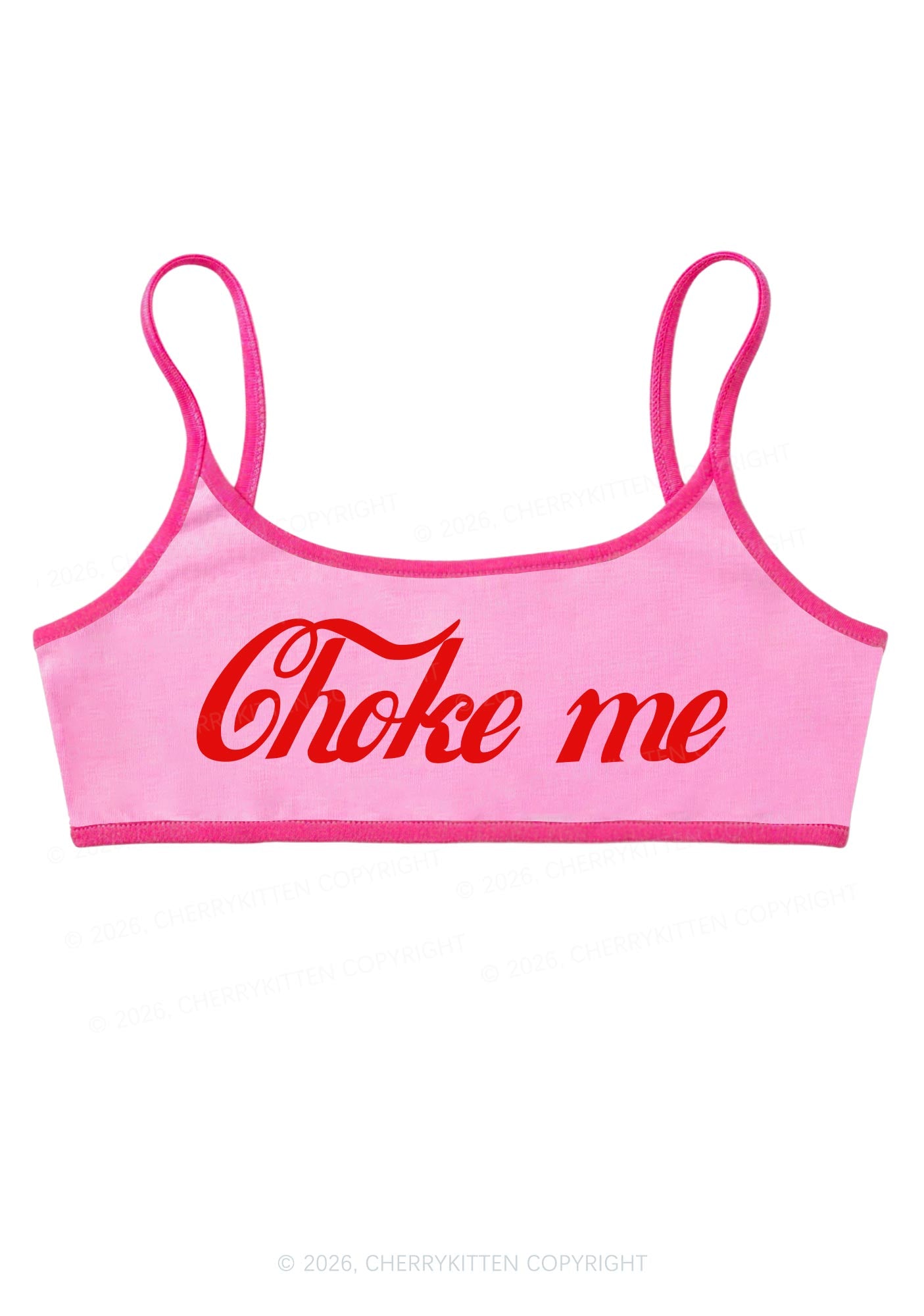 Choke Me Y2K Super Crop Cami Cherrykitten
