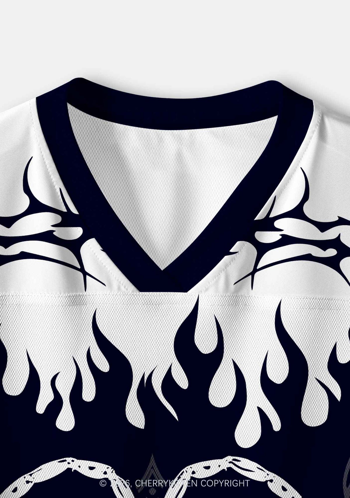 Skull Scorpion Heart Y2K Crop Sport Jersey Shirts Cherrykitten