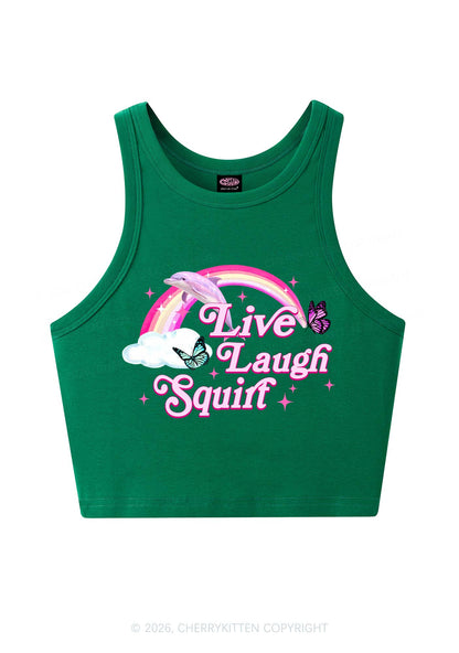 Live Laugh Squirt Y2K Crop Tank Top Cherrykitten