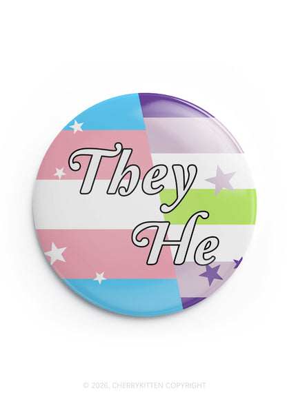 They He Pride 1Pc Y2K Pin Badge Cherrykitten