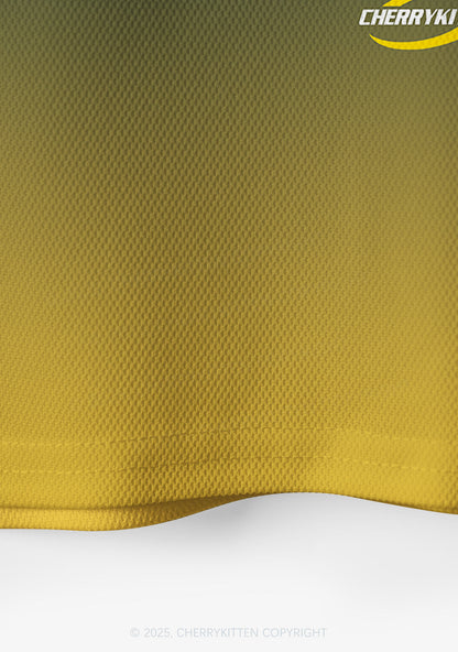 Custom Name Gradient Navy Y2K Crop Sport Jersey Shirts Cherrykitten