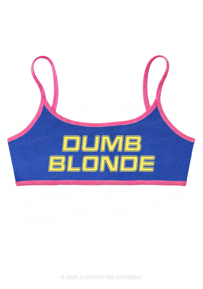 Dumb Blonde Y2K Super Crop Cami Cherrykitten