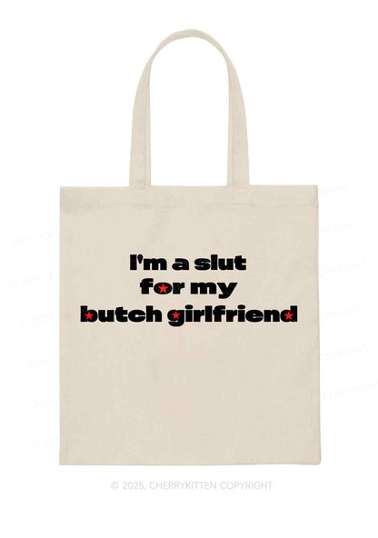Slxt For Butch Girlfriend Pride Y2K Canvas Tote Bag Cherrykitten