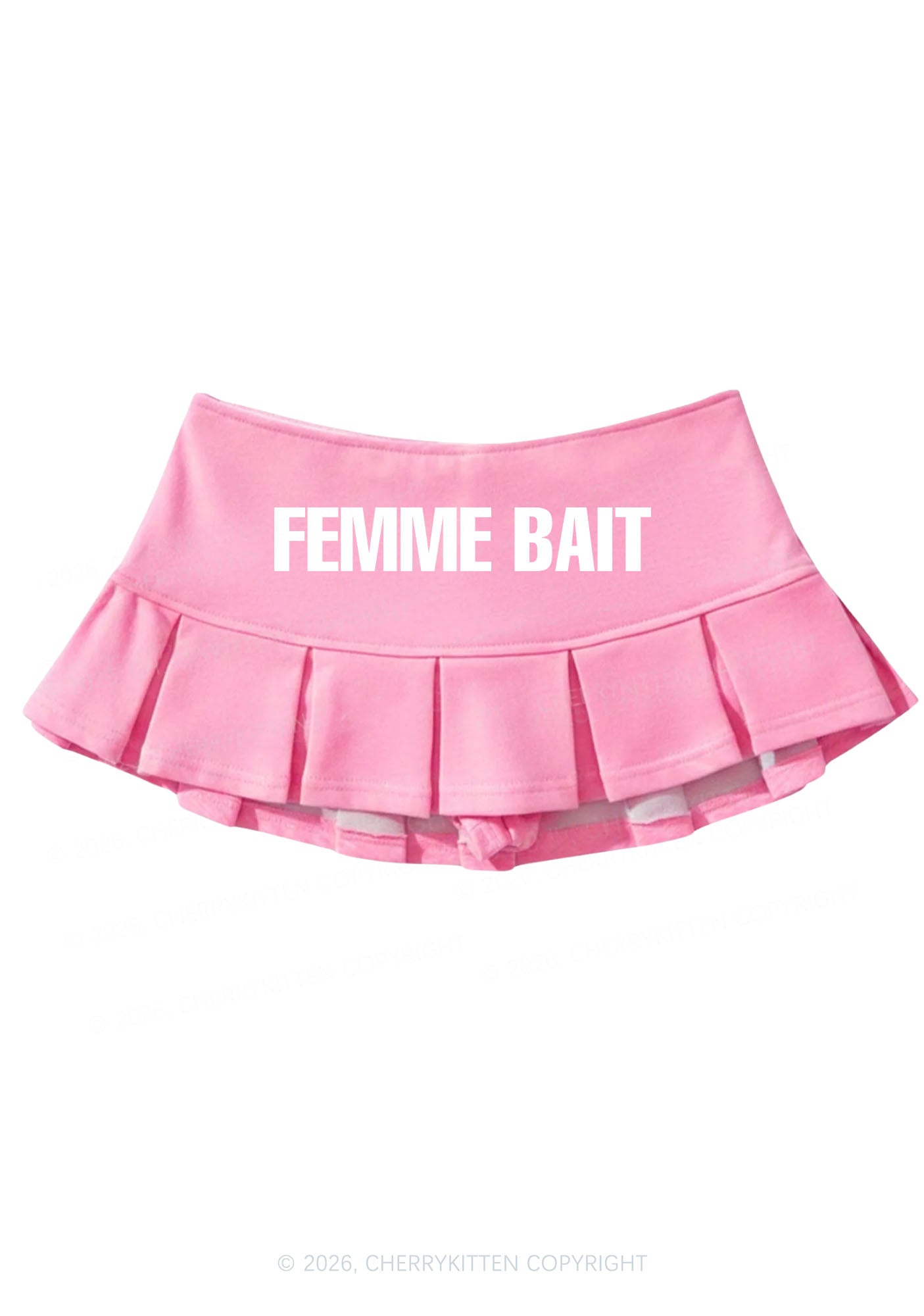 Femme Bait Pride Y2K Mini Pleated Skirts Cherrykitten