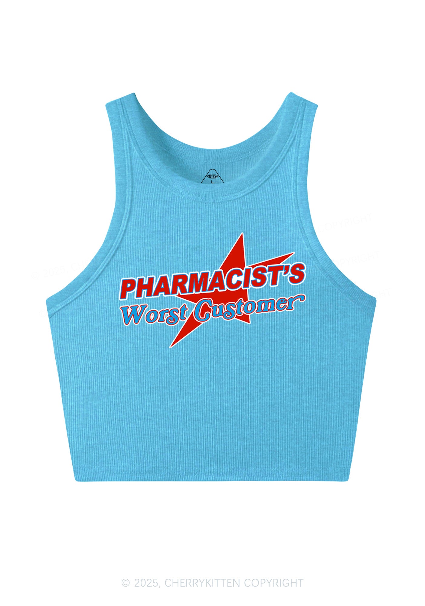 Pharmacists Worst Customer Y2K Crop Tank Top Cherrykitten